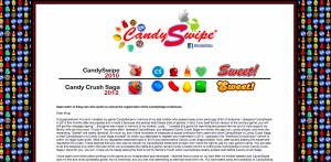 CandySwipe creator and founder of Runsome Apps letter to King